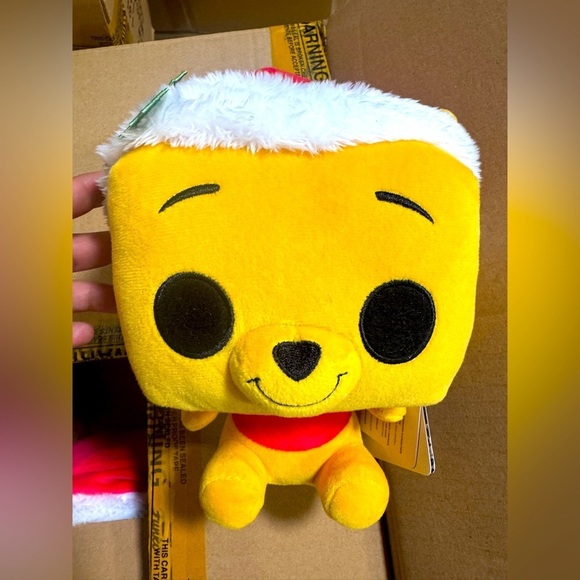 Funko Disney Winnie The Pooh Santa Hat Plush Exclusive - Picture 1 of 6
